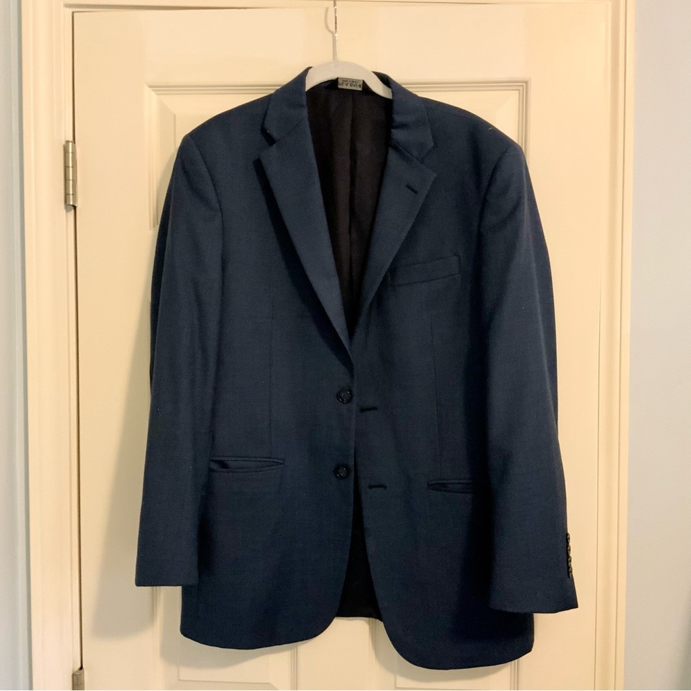 Jos A. Bank 38R Royal Blue Traveler Tailored Fit Suit Jacket